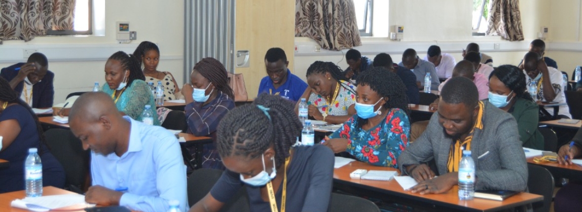 Laboratory specialists Uganda during an assessment session at UVRI