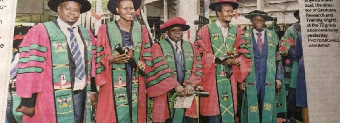 Profiles of some of the MUK PhD graduates were put in media